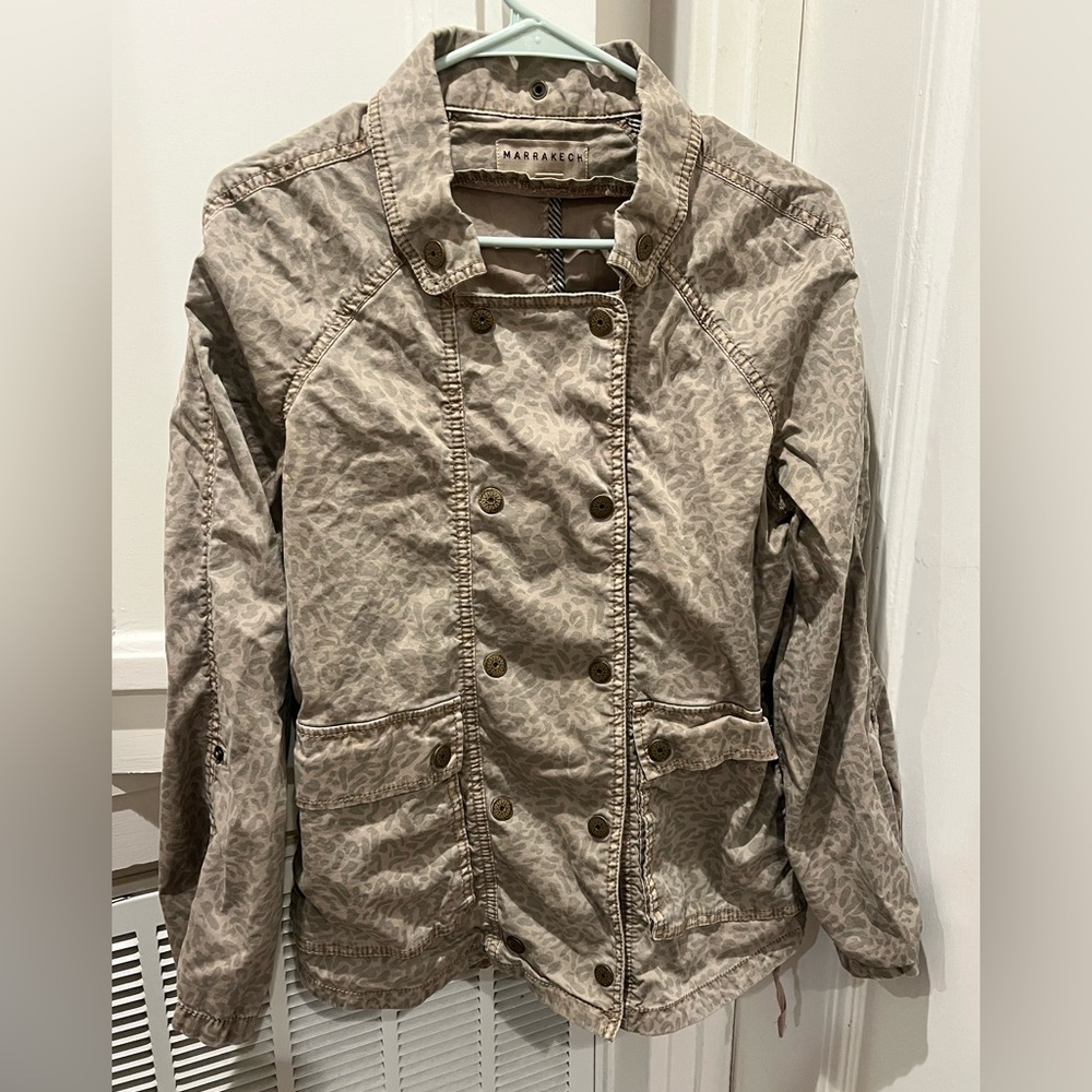 Anthopologie Marrakech leopard jacket